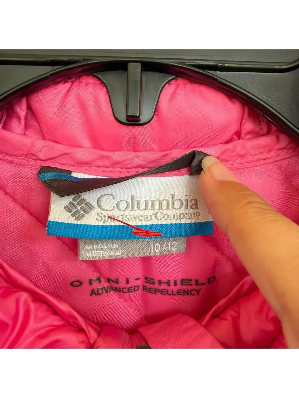Columbia Girls' Hooded Puffer Jacket -‎ Pink - Size (10-12)